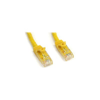 StarTech N6PATCH15YL 15' Cat 6 Snagless Patch Cable, Yellow-Features RJ-45 Male connector on both sides to facilitate easy connectivity