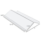 Eddie's 17.75" Lockable Rectangular Spinning Acrylic Display Case - Clear-Acrylic