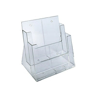 Azar Displays 2-Tier 2-Pocket Letter Sized Brochure Holder (252380)-For letter sized brochures