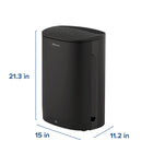 Filtrete Room Air Purifier with True HEPA Filter - Large Room - 250 sqft (FAPCA-C03BA-F2)-17.44" L  x 13.26"  W  x  23.81" H