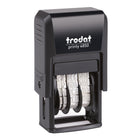 Trodat Printy ''Envoye Par Courriel'' with Date - Self-Inking Mini Dater - French - Blue/Red Ink-3.8mm character size