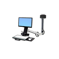Ergotron 45-261-026 StyleView Sit-Stand Combo Extender-Polished aluminum