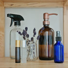 Wamaco 2oz Glass Bottle with Pump Spray, Blue, 12 Pack-Pump mist sprayer