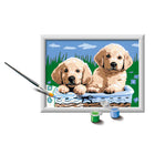Ravensburger CreArt Cute Puppies Painting by Numbers Series E-Relaxation and Stress Relief: Painting is a calming activity that eases stress and anxiety. CreArt is structured so it can be paused at any time. 