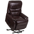 Flash Furniture HERCULES Series Brown Leather Remote Powered Lift Recliner-Brown LeatherSoft Upholstery