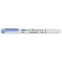 Zebra Mildliner Double Ended Pen-Style Highlighter - Mild Dark Blue-Double ended: Bullet & Chisel Tip