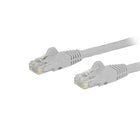StarTech Cat6 Ethernet Patch Cable with Snagless RJ-45 Connectors, 8 ft, White (N6PATCH8WH)-RJ45 connector-clip protectors eliminate cable snags and breaks during installation