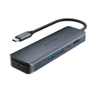 Hyper - HyperDrive Next Concentrateur USB-C 6-en-1-Prise en charge étendue des moniteurs 4K, 60 Hz pour Mac, PC et Chromebook