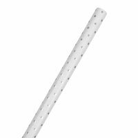 JAM Paper Gift Wrap - Polka Dot Wrapping Paper - 25 Sq Ft per Roll - White with Silver Glitter Dots - 2 Pack-White & Silver Glitter Polka Dotted Wrapping Paper, colourful Wrapping Paper will make anyone excited to find out what’s inside
