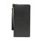 Ashlin Monaco Rfid Zippered Ticket Wallet, Black-RFID zippered ticket and passport cover with card pockets and passport pocket. Our ASHLIN RFID blocking wallet provide protection to your credit cards that have a Pay pass feature or other cards with embedded IDs. Our Ashlin RFID products have a thin metallic layer built in