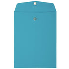 JAM Paper 9 x 12 Open End Catalog Envelopes with Clasp Closure, Brite Hue Blue, 100 Pack (73821)-Blue