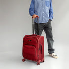 Air Canada Central 20" Softside Carry On Spinner Luggage - Burgundy-Integrated 3-digits TSA lock