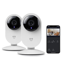 Geeni - Caméra Wi-Fi GLIMPSE 1080p - Blanc - paquet de 2-Fixed Security Camera