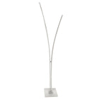 Dainolite Vincent Modern Floor Lamp - Matte White with White Acrylic Diffuser - 34 W-White