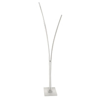 Dainolite Vincent Modern Floor Lamp - Matte White with White Acrylic Diffuser - 34 W-White