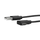 StarTech USB-A to USB-C Cable, Right-Angle, M/M, 3.3 ft (USB2AC1MR)-Right-angle USB-C connector that lets you connect to your device even in hard-to-reach areas