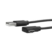 StarTech USB-A to USB-C Cable, Right-Angle, M/M, 3.3 ft (USB2AC1MR)-Right-angle USB-C connector that lets you connect to your device even in hard-to-reach areas