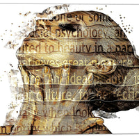 Designart Words of a Woman Street Art Canvas Artwork, (PT3639-30-30)-Print