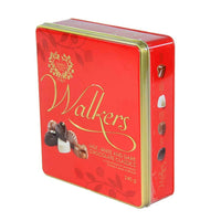 Walkers Milk - White & Dark Classics Tin 240g-This beautiful and giftable Walkers tin contains an exquisite selection of milk, white and dark chocolates. The flavours include Turkish delight, Coconut flavour delight, Chocolate Truffle, Strawberry flavour dream, Orange creme, Coffee flavour truffle, White chocolate truffle, and Caramel charm.
