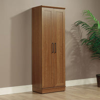 Sauder Home Plus Storage Cabinet, Sienna Oak Finish-Light brown Sienna Oak finish laminate 