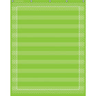 Teacher Created Resources Lime Polka Dots 10 Pocket Chart, 34" x 44"-10 clear pockets are perfect for any size sentence strips