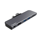 Kopplen 6-in-1 Microsoft Surface Pro Hub with Mini DP HDMI-Material: ABS & Aluminum