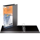 QuickFit Reliure View robuste, format légal, 14 po x 8,5 po, portrait, 2 po, anneaux inclinés en D, noir, paquet de 4-2 po