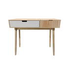 J&R Home Collection Leo 2-Tone Desk with Flip Up-Made with Pinewood, Melamine Lam Board (CarbP2) with PVC edging