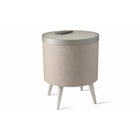 Koble Zain Smart Sidetable with Qi Wireless Charging - White-USB Charging Port