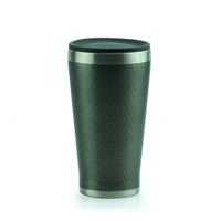 Minimal Insulated Tumbler, 350mL, Gunmetal, 2/Pack-Kids friendly slim light weight design with slip free embossed honeycomb patterns on the body