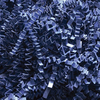 Wamaco Crinkle Paper - Navy Blue - 4 lb. Box-Crinkle paper is great to use in gift boxes and baskets with unique zig-zag strips add color and texture to packaging.