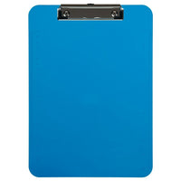 JAM Paper Plastic Clipboards, 9 x 13, Blue, 12 Pack (340926882A)-Material: Plastic