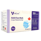 VMedCare 3-Ply Adult Level 3 Disposable Medical Face Masks - 50 Pack-Material: SBPP, MBPP, Aluminum, Polyester and Polyurethane