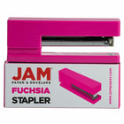 JAM Paper Modern Desk Stapler - Pink-Available in various beautiful colors, these staplers are perfect for adding a pop of color to any desk at home or at work.