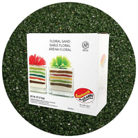 Sandtastik Floral Coloured Sand, 25 lb (11.3 kg) Box, Avocado-Coarse grain with natural sparkle throughout