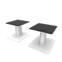Kanto SP6HDW 6" Tall Universal Desktop Speaker Stands with Cable Management - White-Designed for YU4, YU6, TUK or other 4" to 7" speakers
