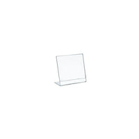 Azar Displays – Porte-affiche vertical en acrylique incliné en L, 5 x 6 po, 10/pqt (112724)-Porte-affiche