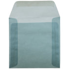 JAM Paper 6 x 6 Square Envelopes, Ocean Blue Translucent Vellum, 25 Pack (PACV512)-Size: 6" x 6"