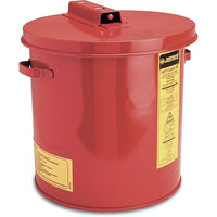 JustriteMD – Bac de trempage de 1 gallon en acier, 9 3/8 x 5 1/2 po, 5 lb-Couvercles actionnés manuellement qui restent ouverts pour un accès pratique