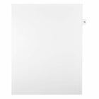 Mark Maker – Onglets séparateurs juridiques blancs, 1/15 onglets, format lettre, sans trous, numéro 18, 25/paquet-Onglets séparateurs blancs, 1/15 onglets