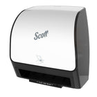 Scott Automatic Slimroll Towel Dispensers - for Orange Core Scott Slimroll Towels - 11.8" x 12.35" x 7.25" - White-For Orange Core Scott Slimroll Towels