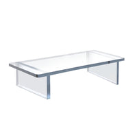 Azar Acrylic Thick Riser with Bumpers - 22" W x 10" D x 6" H - Clear-Sold in multiples of: 1
