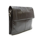 Ashlin Genuine Leather Underarm Briefcase Valise, Black-Black - midnight