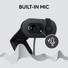 Logitech Brio 100 Full HD Webcam for Meetings and Streaming, Auto-Light Balance Built-In Mic - Graphite-Easy Plug-And-Play: The Brio 100 works with most video calling platforms, including Microsoft Teams, Zoom and Google Meet
