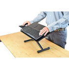 Uncaged Ergonomics KT3 - Support clavier ergonomique réglable en hauteur et en inclinaison, Noir-Inclinaison négative ou neutre