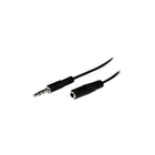 StarTech Mu1Mmfs Stereo Extension Audio Cable, Black-90% spiral wrapped connector provides shielding against EMI and RFI interference