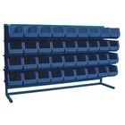 Kleton Louvered Rack & Bins Combinations, 36 Bins, 72"W x 15"D x 40"H-Depth: 15"