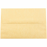 JAM Paper Enveloppes en papier parchemin recyclé avec fermeture gommée, 5 1/2 x 8 1/8 po, or antique, 1000/paquet-Or antique
