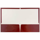 JAM Paper – Chemises de présentation lustrées avec 2 pochettes, marron, 6/paquet (v0312403a)-Capacité de 200 feuilles