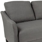 Flash Furniture Asti Upholstered Sofa - Dark Grey Fabric-Hook and loop system keeps back cushions uniform
